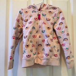 Cat & Jack | Multicolor | Rainbow Kids Hoodie | Zip Up Sweatshirt | Size 5T